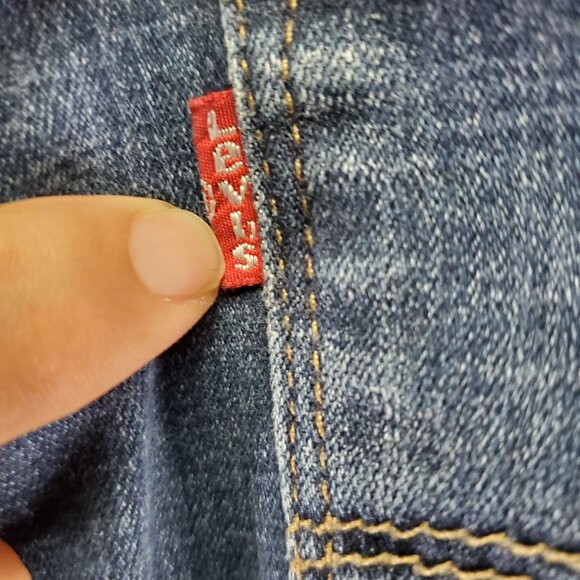 Levis Jeans Womens 29 Blue 725 High Rise Bootcut Stretch Denim Casual Fit - Picture 3 of 16